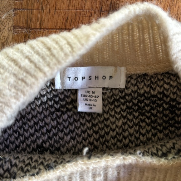 Topshop animal print sweater size 8-10 - Picture 3 of 5
